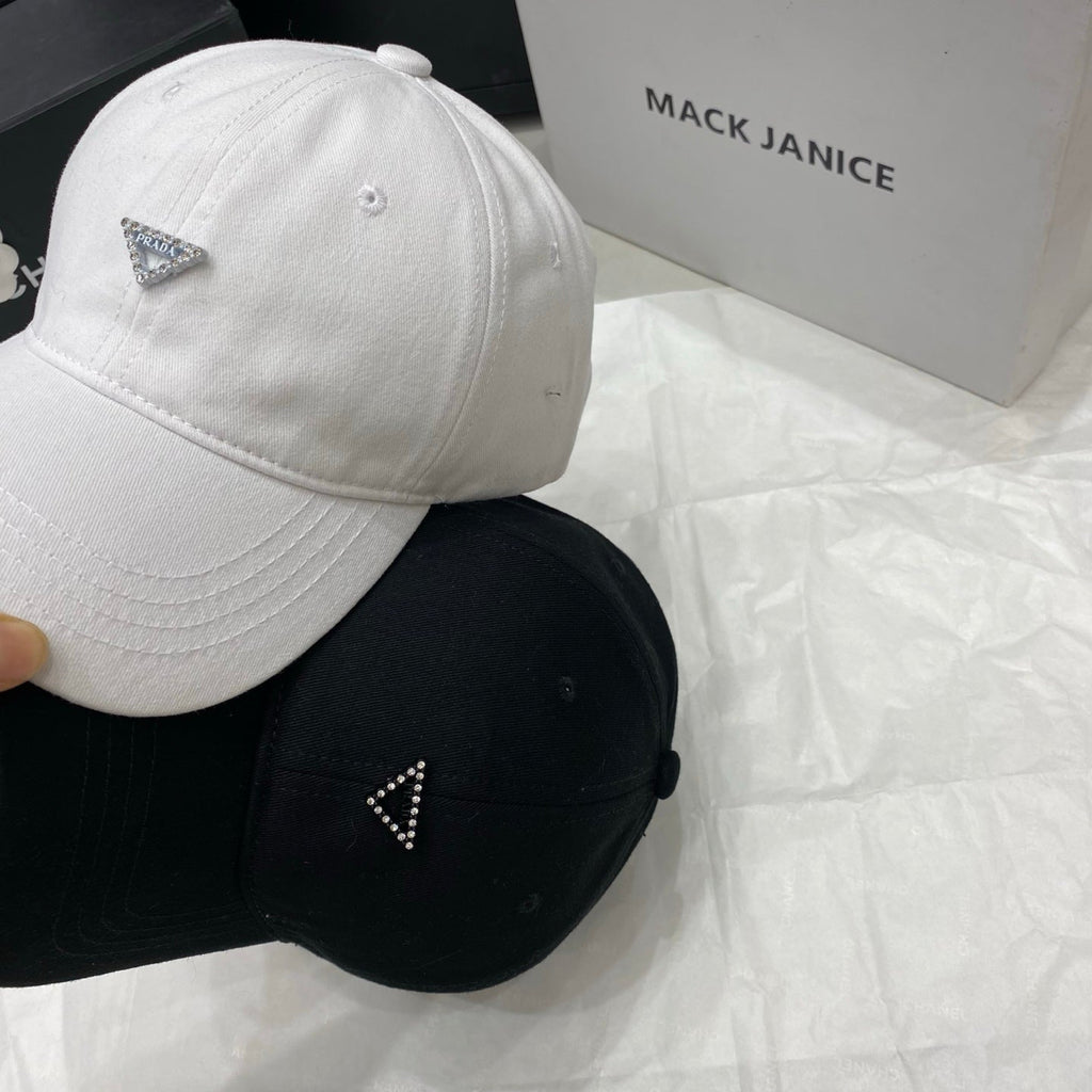 Prada Baseball Cap - White / Black