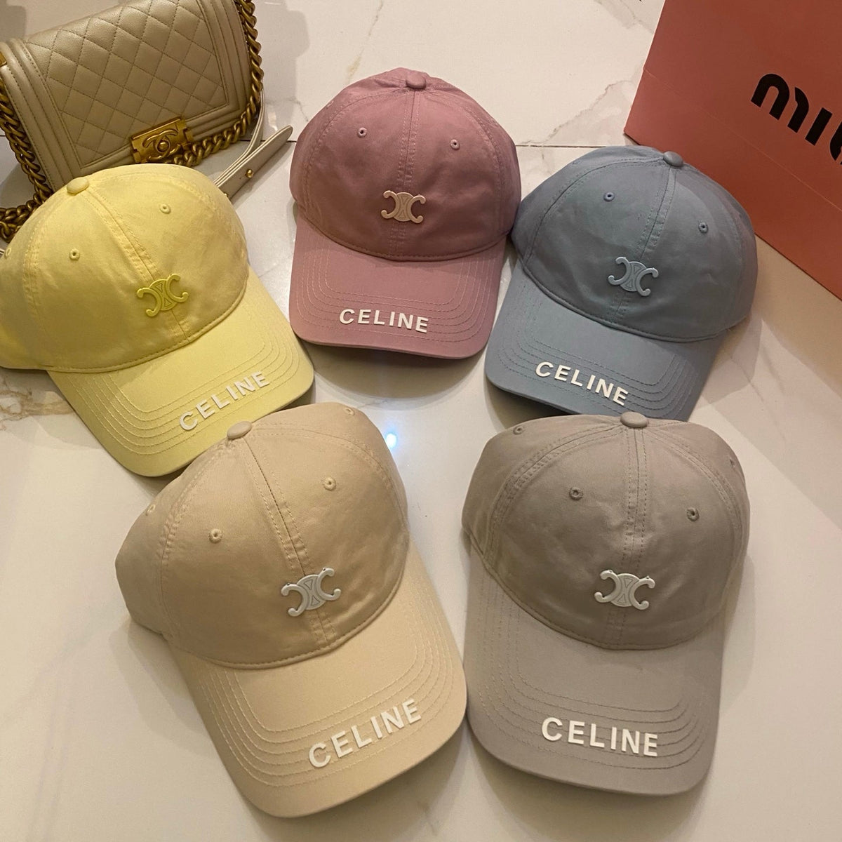 Celine Bright Color Baseball Cap