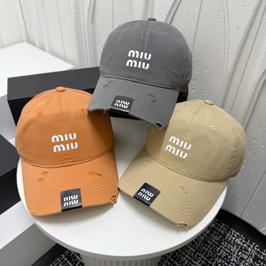 Miu Miu Washed Baseball Cap