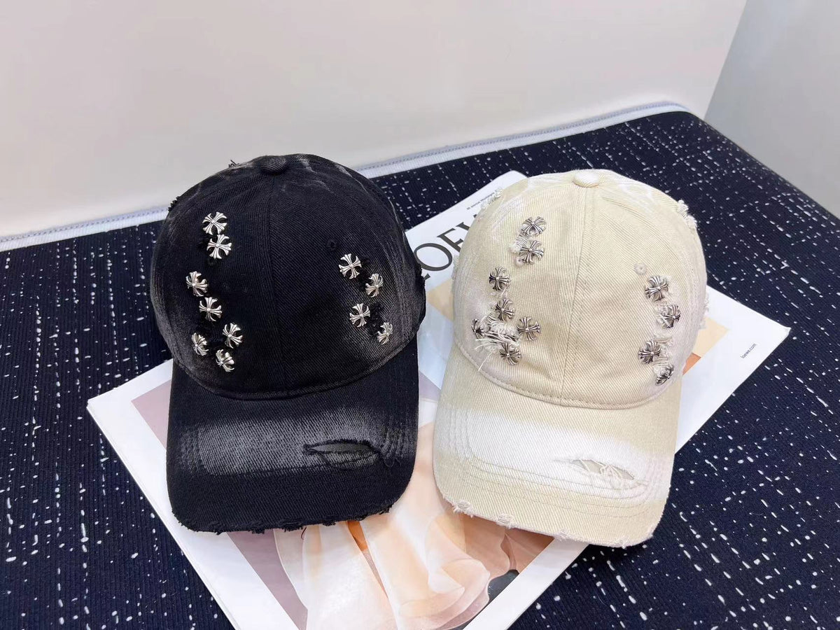 Chrome Hearts Baseball Cap - Black / White