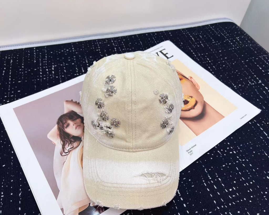 Chrome Hearts Baseball Cap - Black / White
