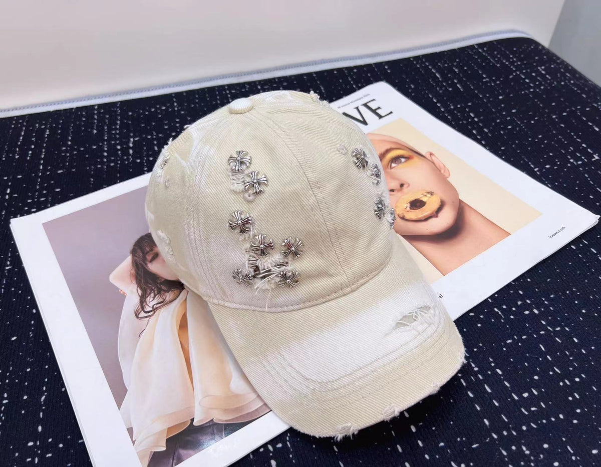 Chrome Hearts Baseball Cap - Black / White