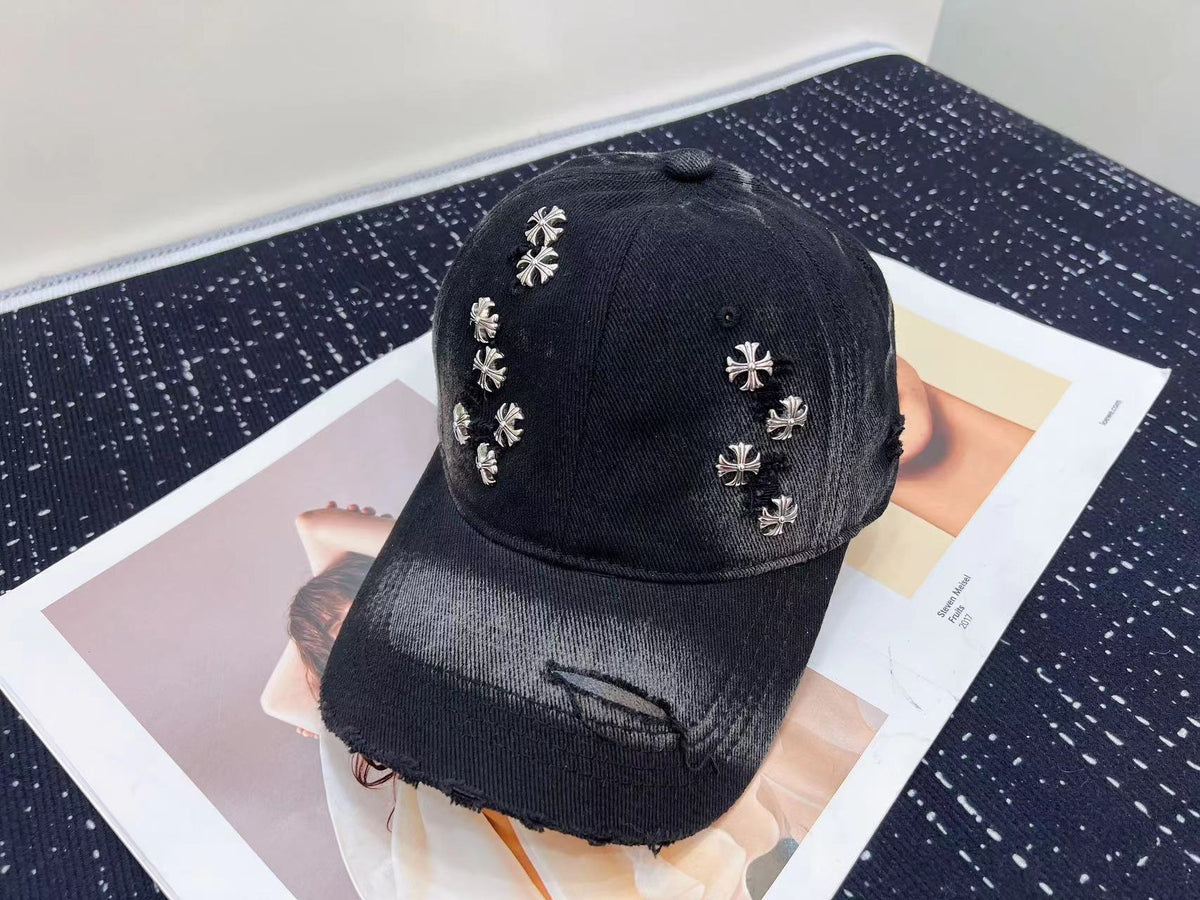 Chrome Hearts Baseball Cap - Black / White