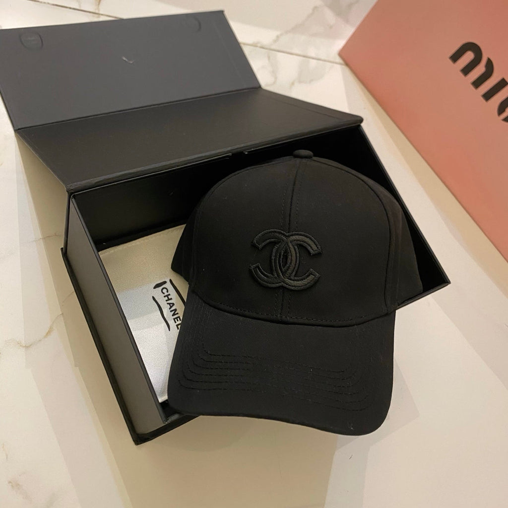 Chanel Baseball Cap - White / Black