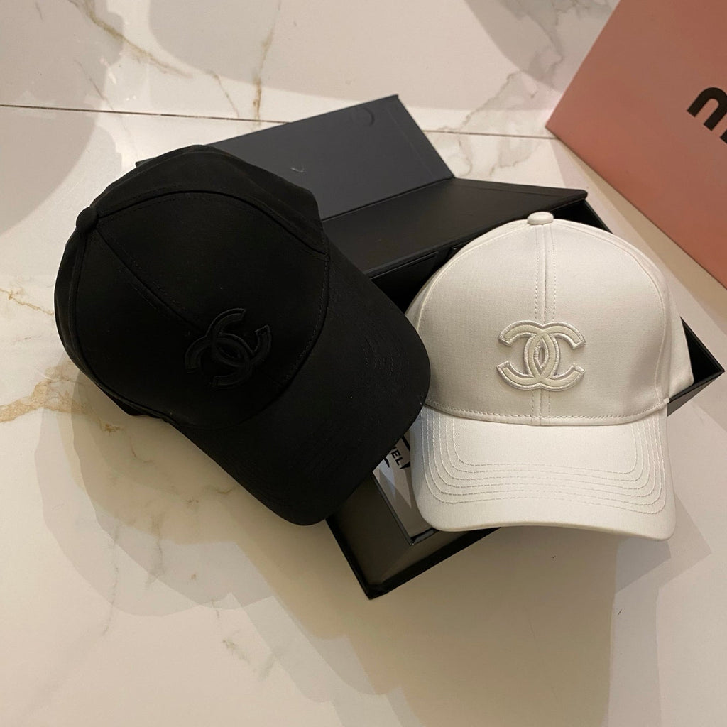 Chanel Baseball Cap - White / Black