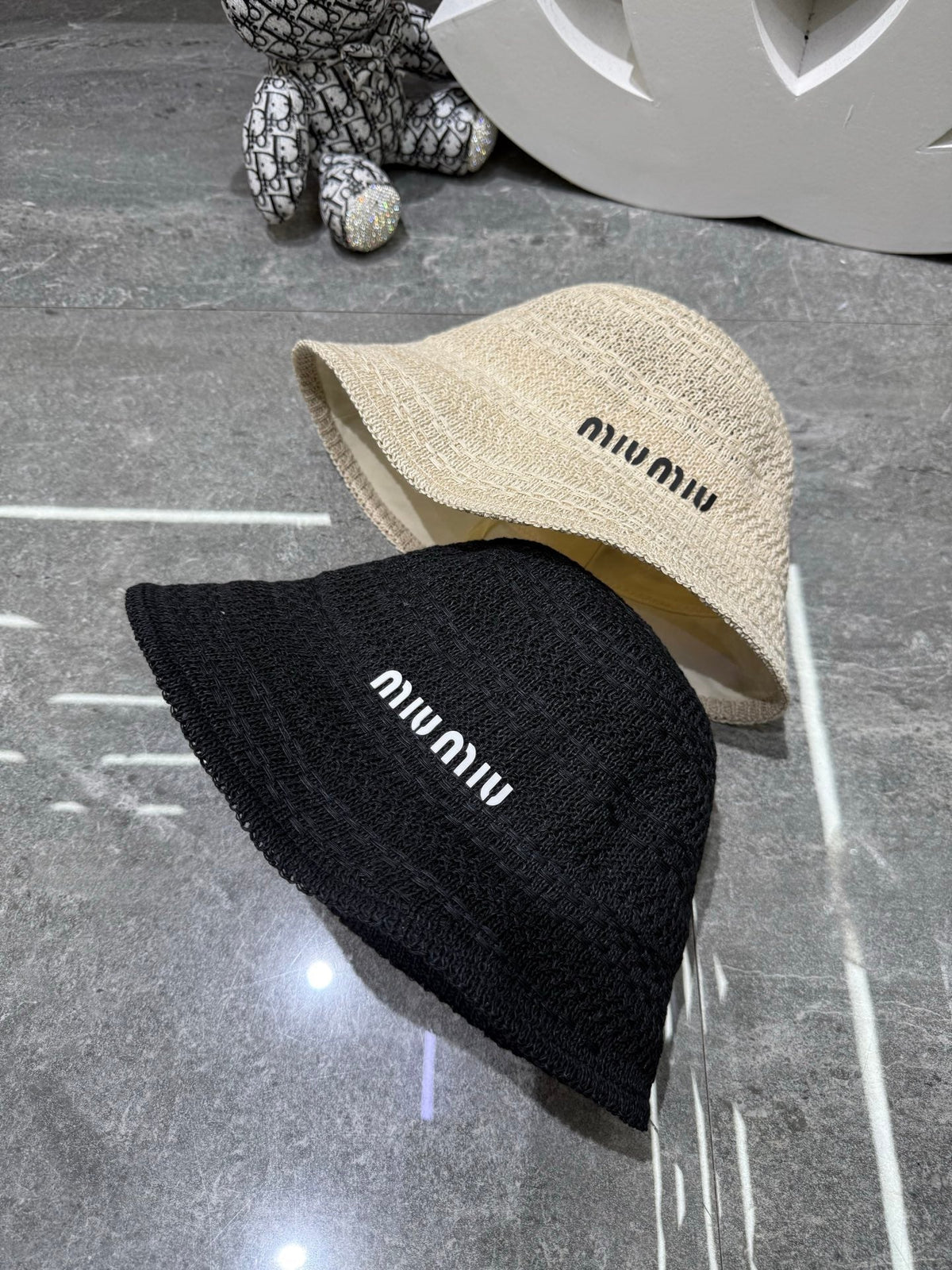 Miu Miu Knitted Bucket Hat