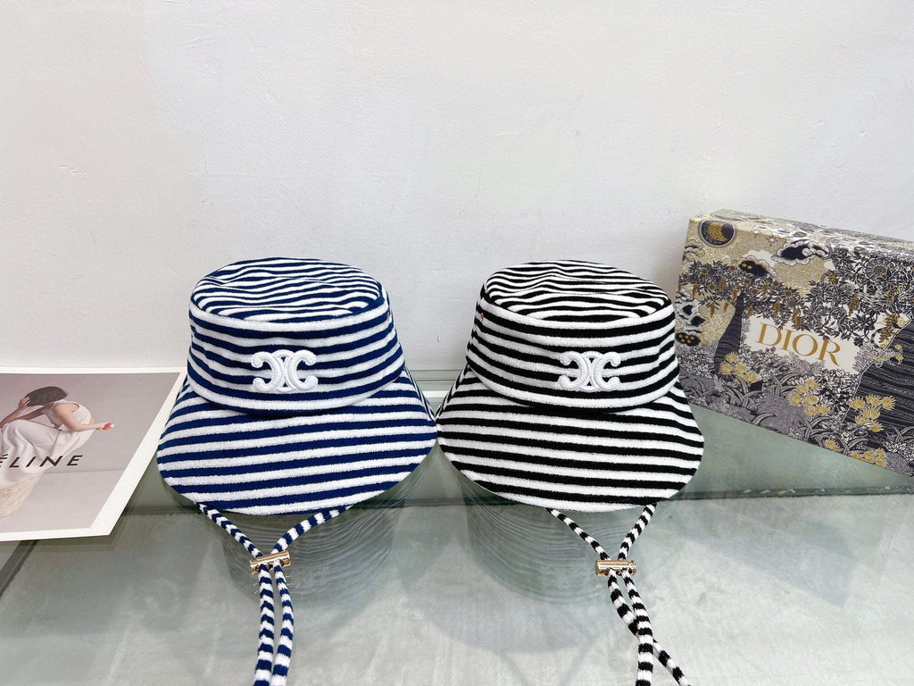 Celine Bucket Hat - Black / Blue