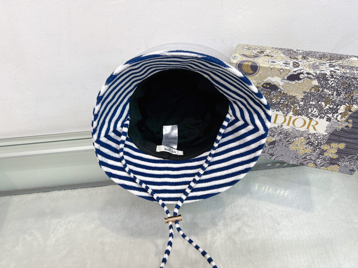 Celine Bucket Hat - Black / Blue