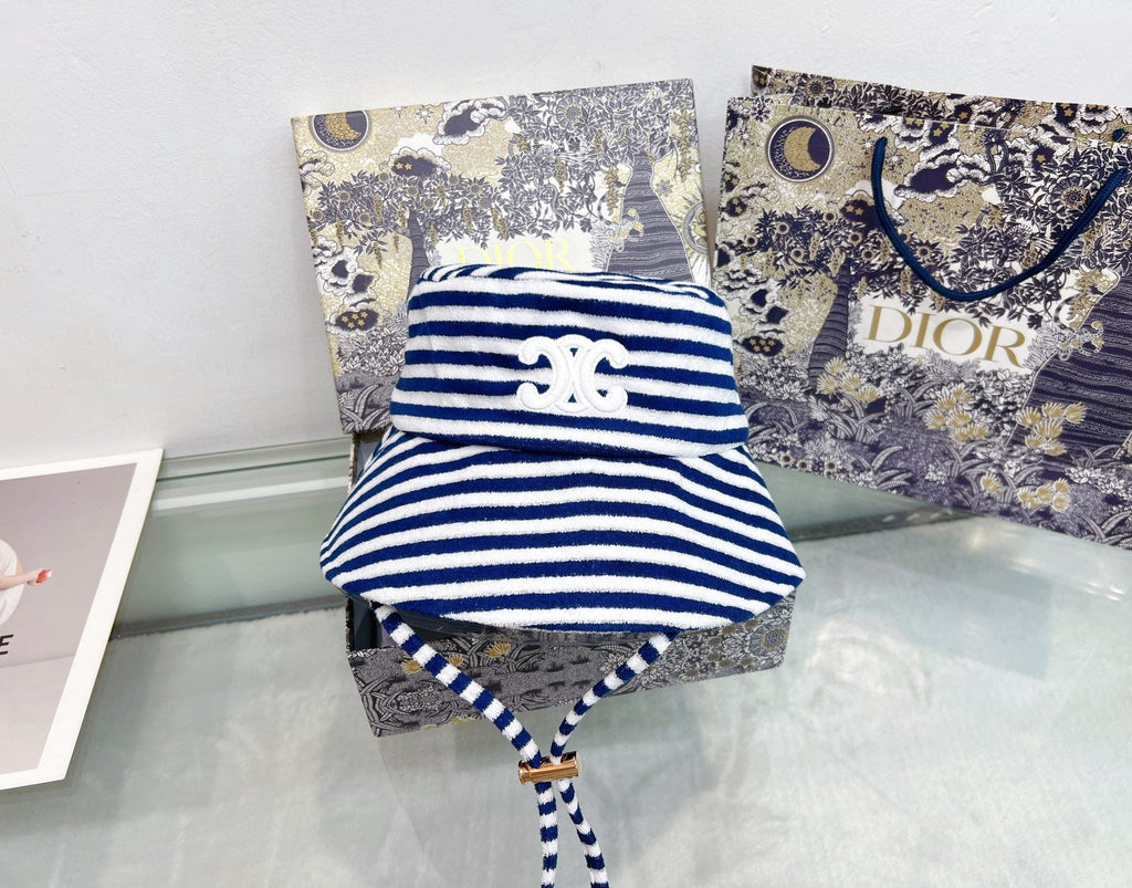 Celine Bucket Hat - Black / Blue