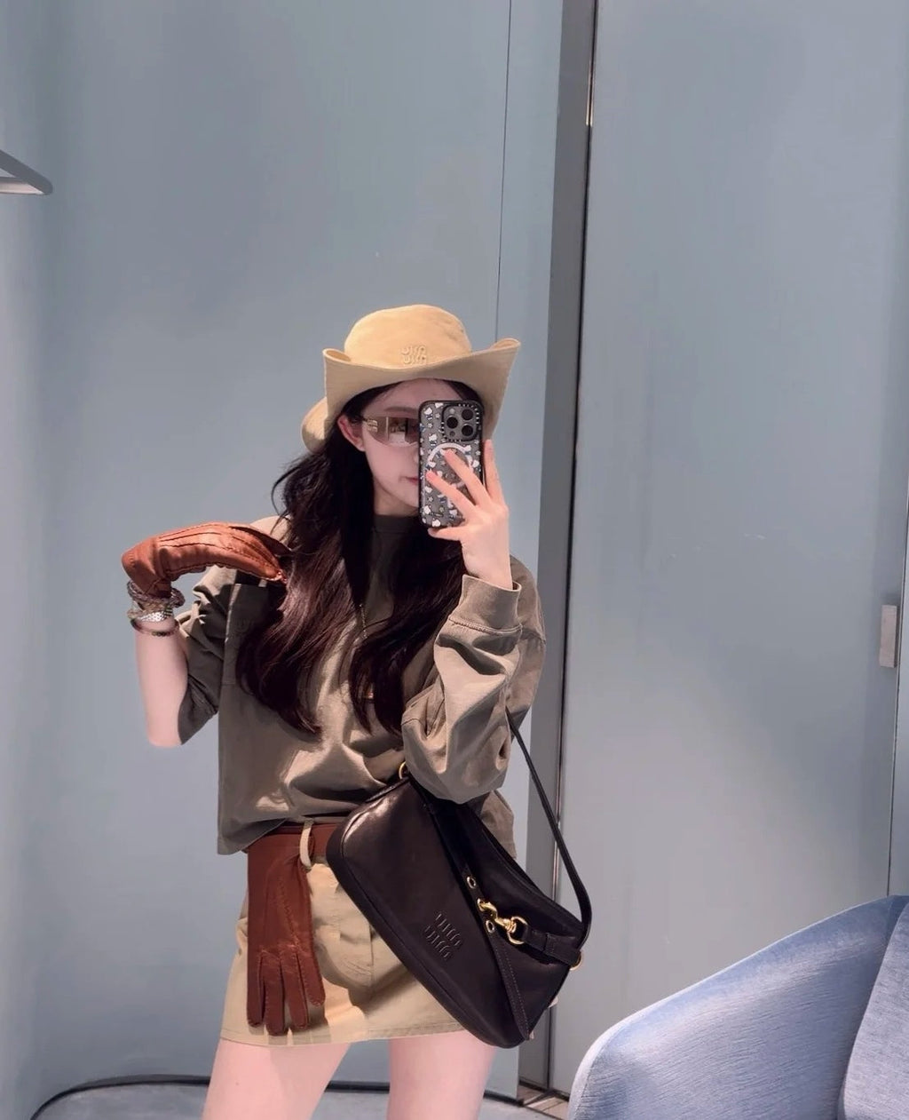 Miu Miu Bucket Hat - Pink / Beige