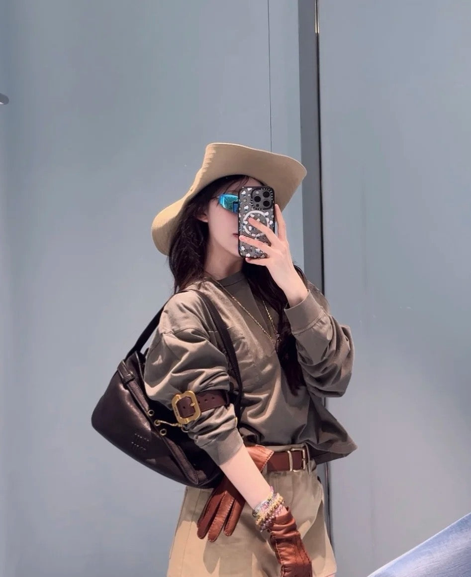 Miu Miu Bucket Hat - Pink / Beige