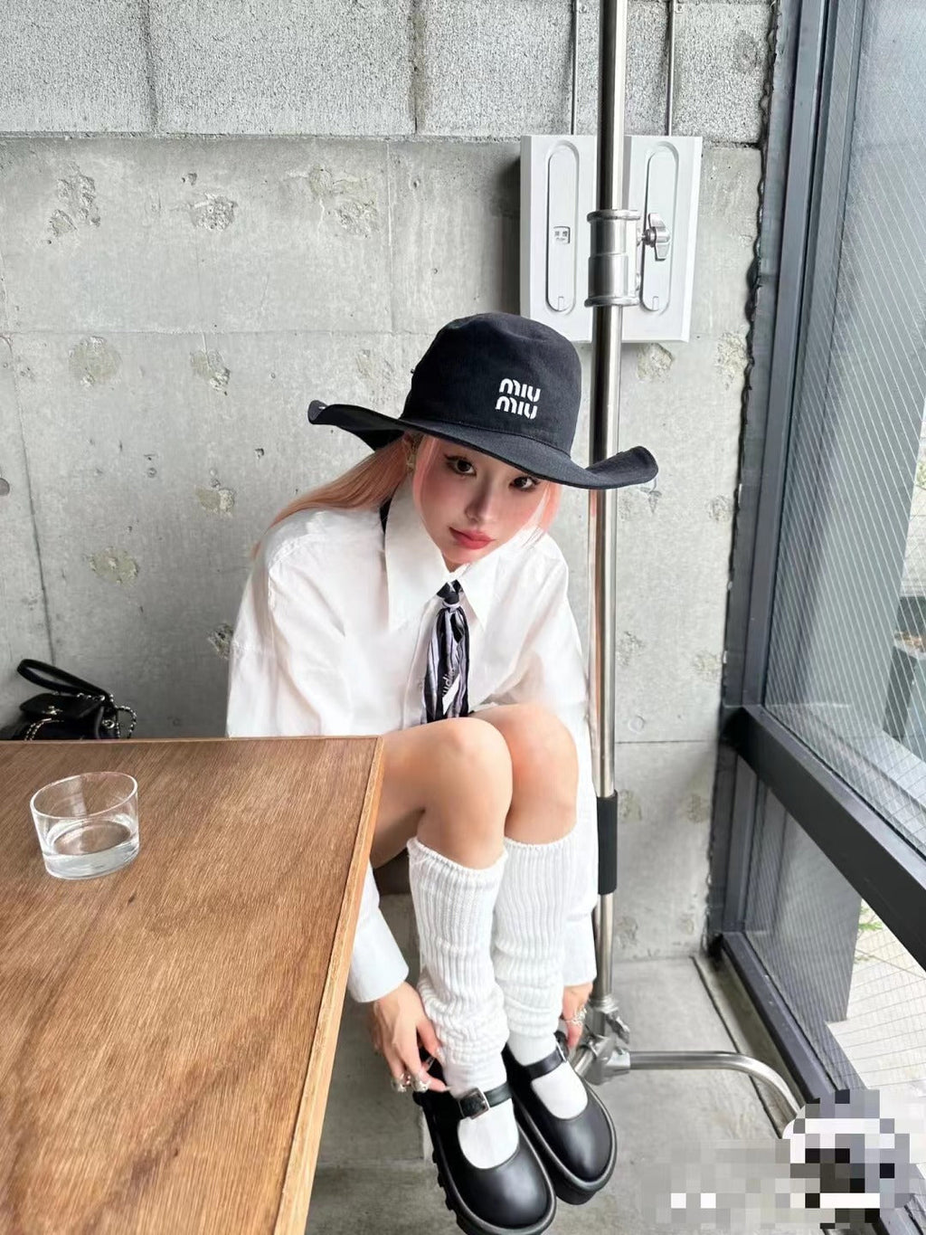 Miu Miu Bucket Hat - Black / Navy