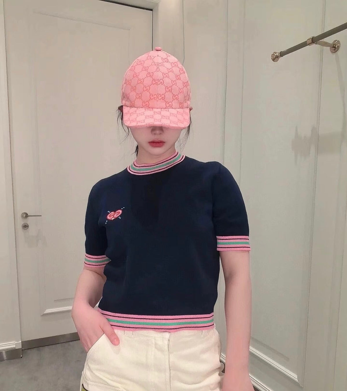 Gucci Baseball Cap - Pink / Blue