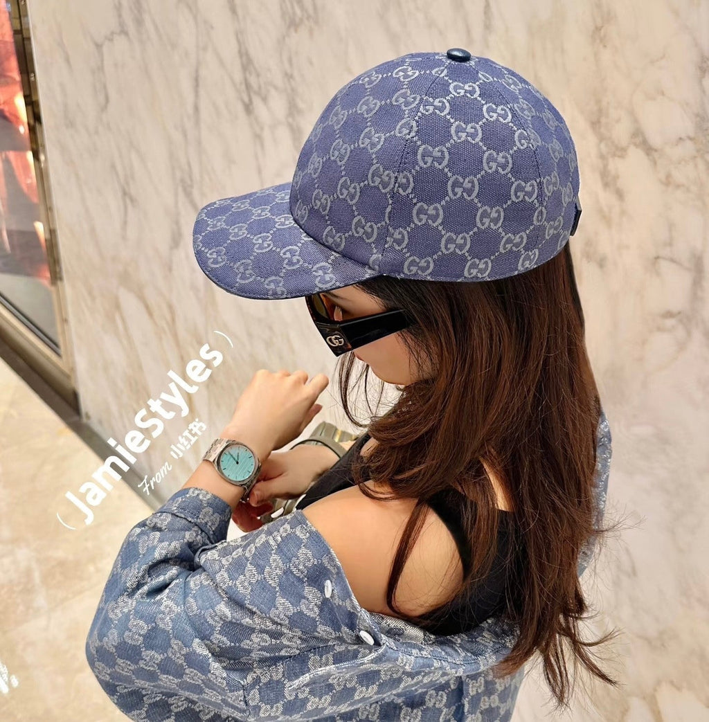 Gucci Baseball Cap - Pink / Blue