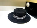 Dior Flat Cap - Black / White