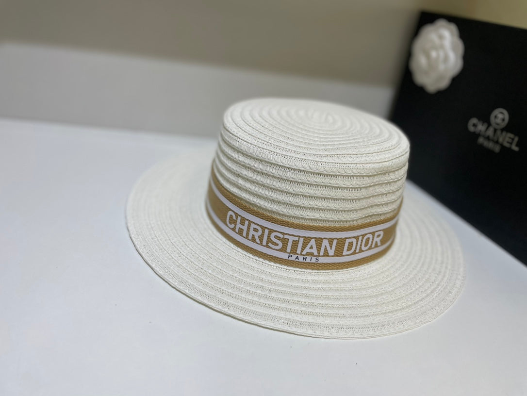 Dior Flat Cap - Black / White