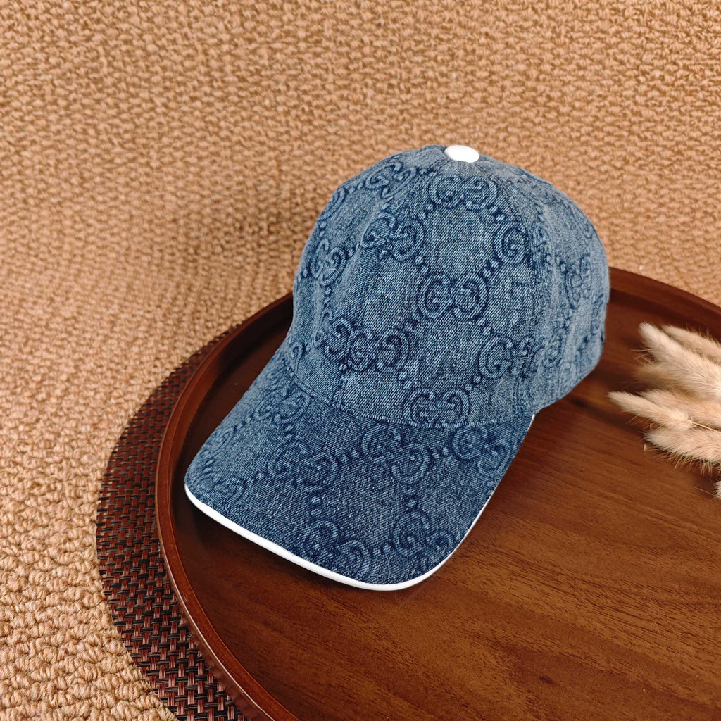 Gucci Denim Baseball Cap - Blue