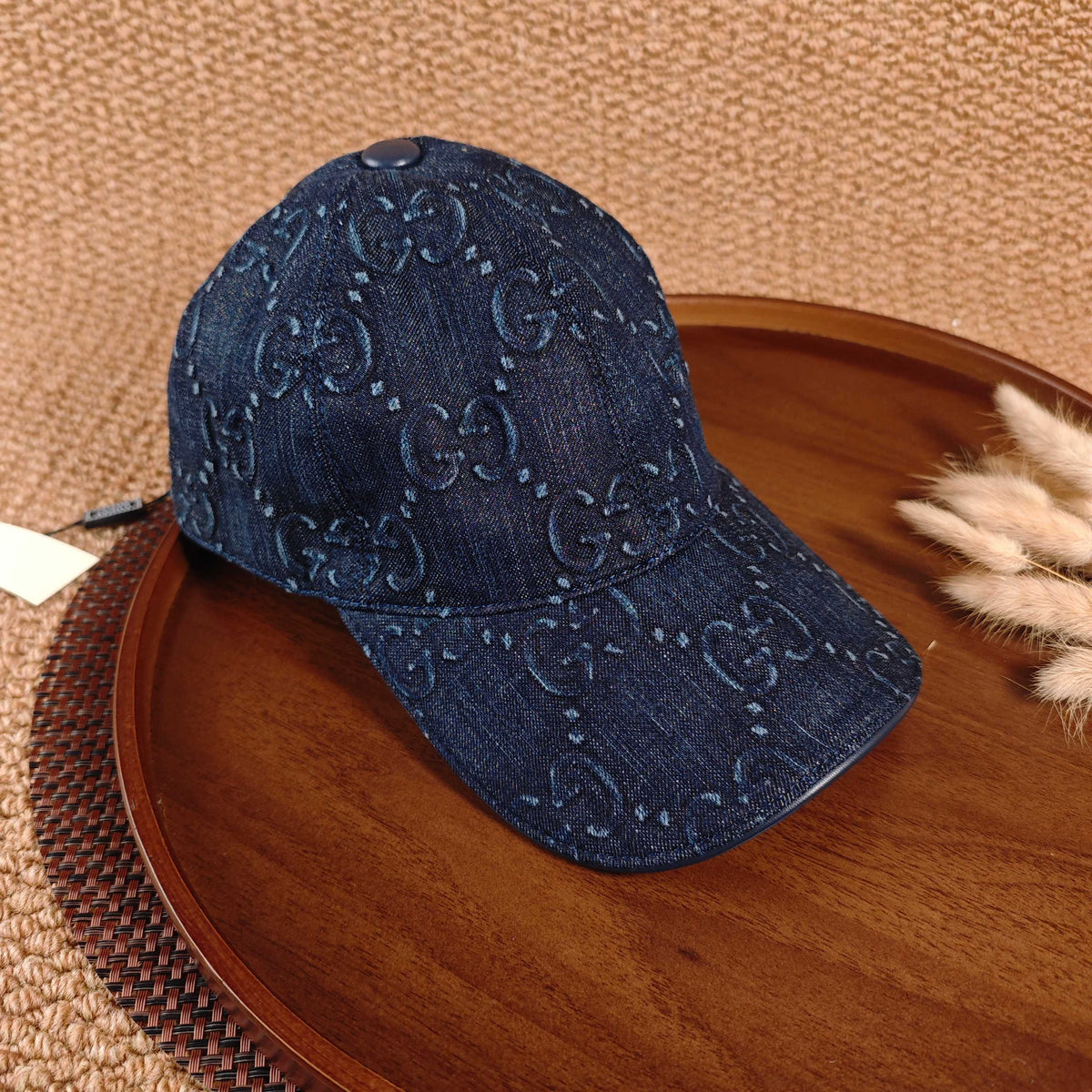 Gucci Denim Baseball Cap - Dark Blue
