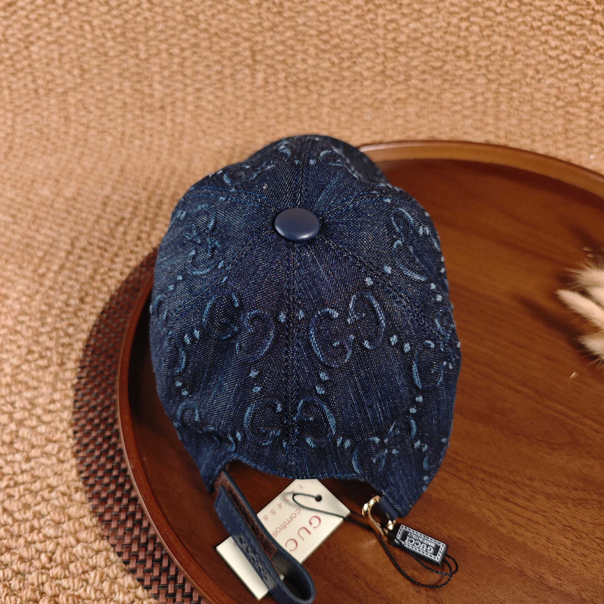 Gucci Denim Baseball Cap - Dark Blue