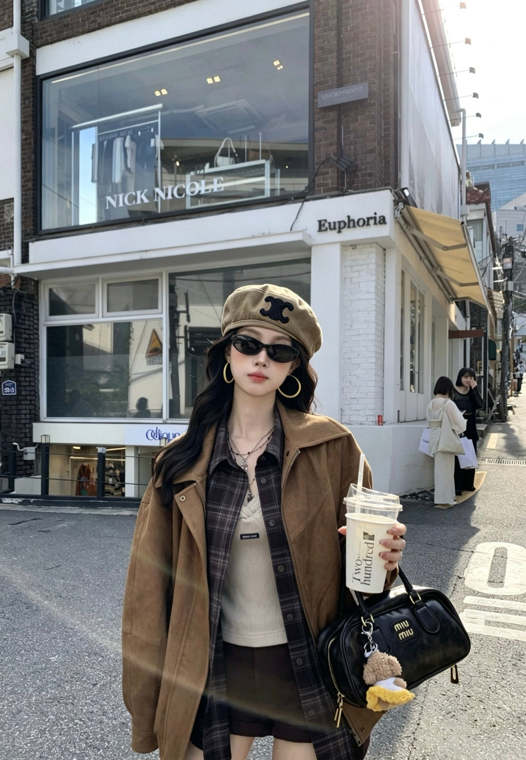Celine Triomphe Corduroy Beret