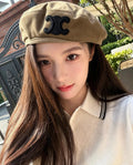Celine Triomphe Corduroy Beret