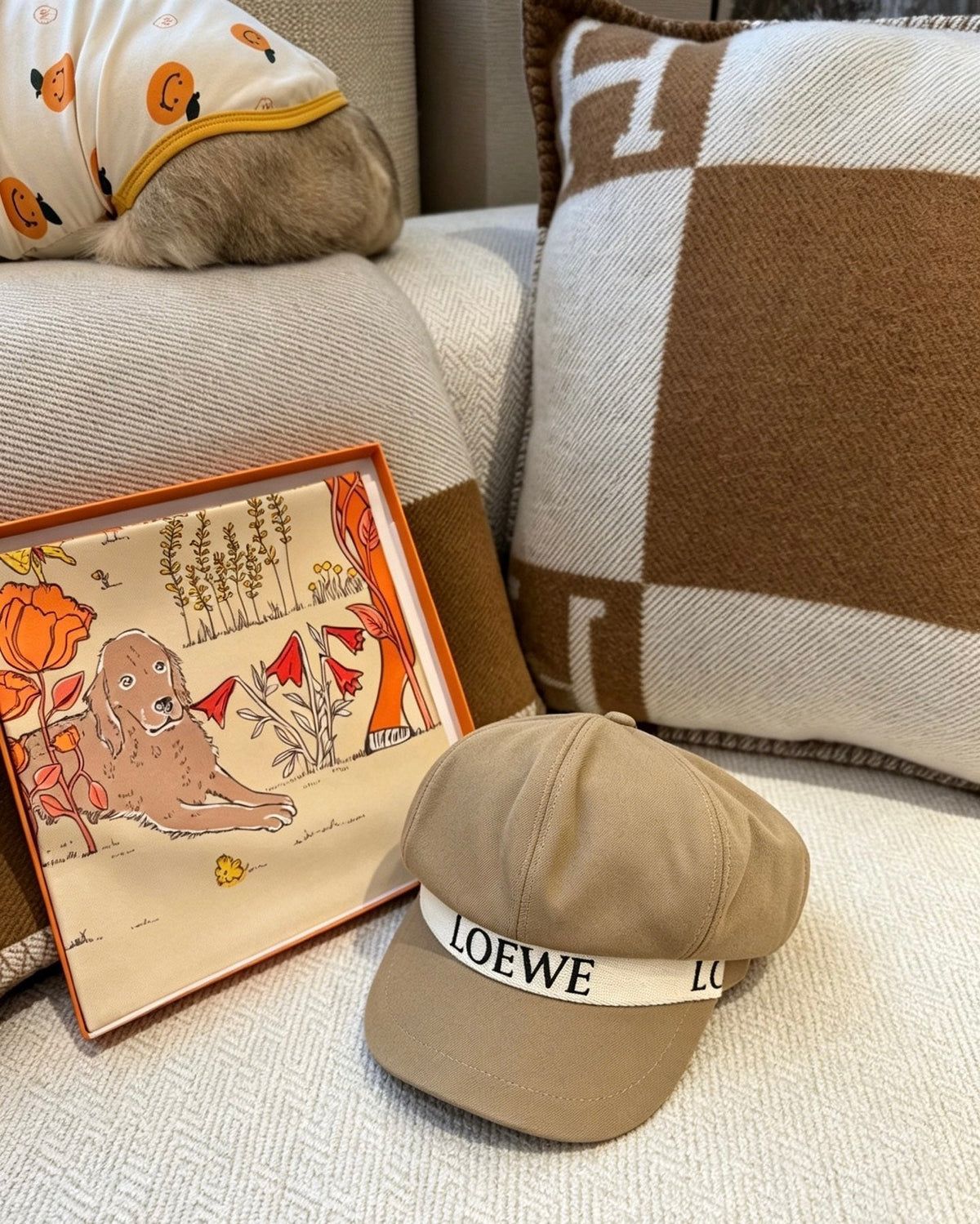 Loewe Logo Baker Boy Cap