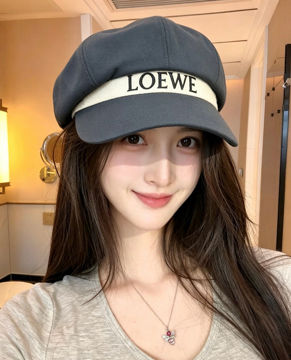 Loewe Logo Baker Boy Cap