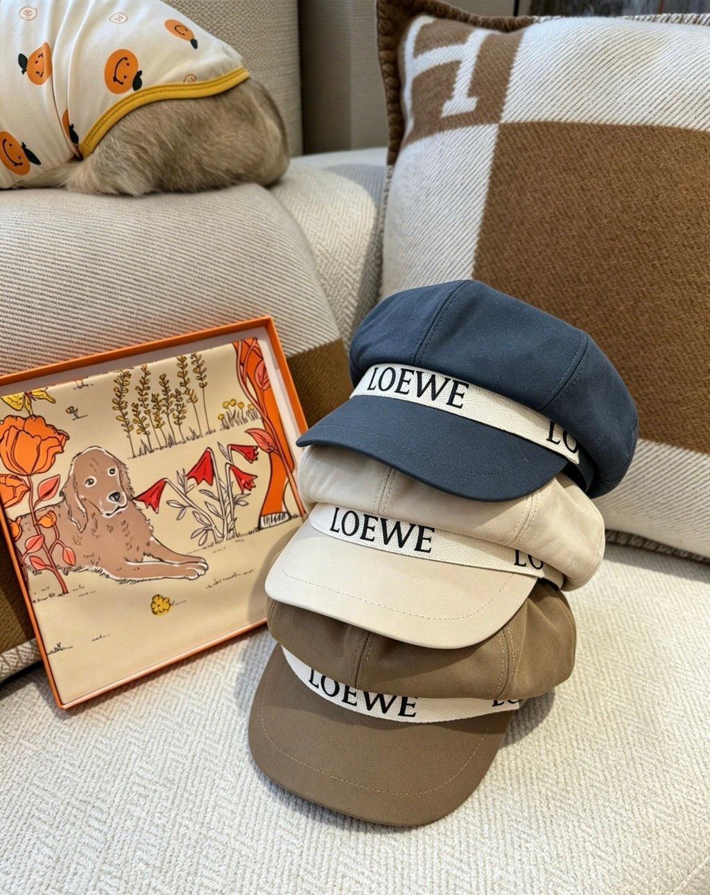 Loewe Logo Baker Boy Cap