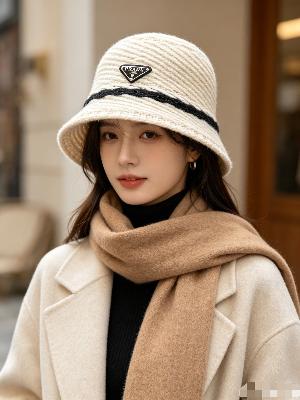 Prada Knitted Bucket Hat