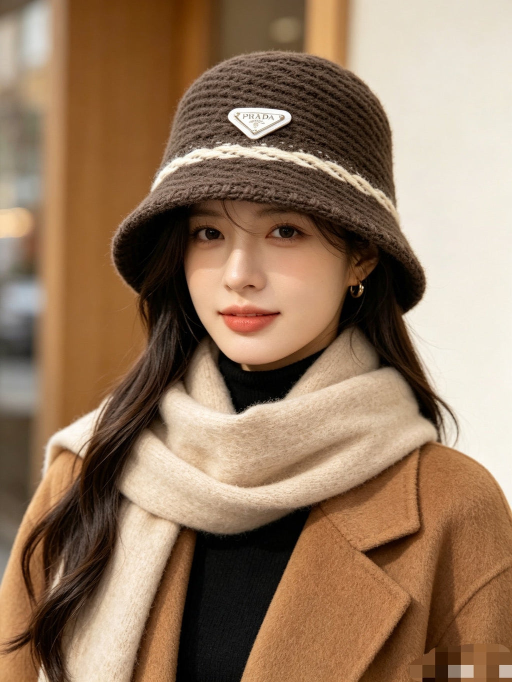 Prada Knitted Bucket Hat