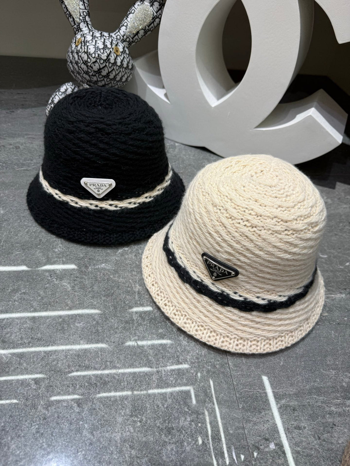 Prada Knitted Bucket Hat
