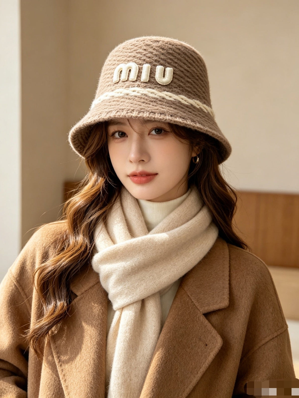 Miu Miu Knitted Bucket Hat