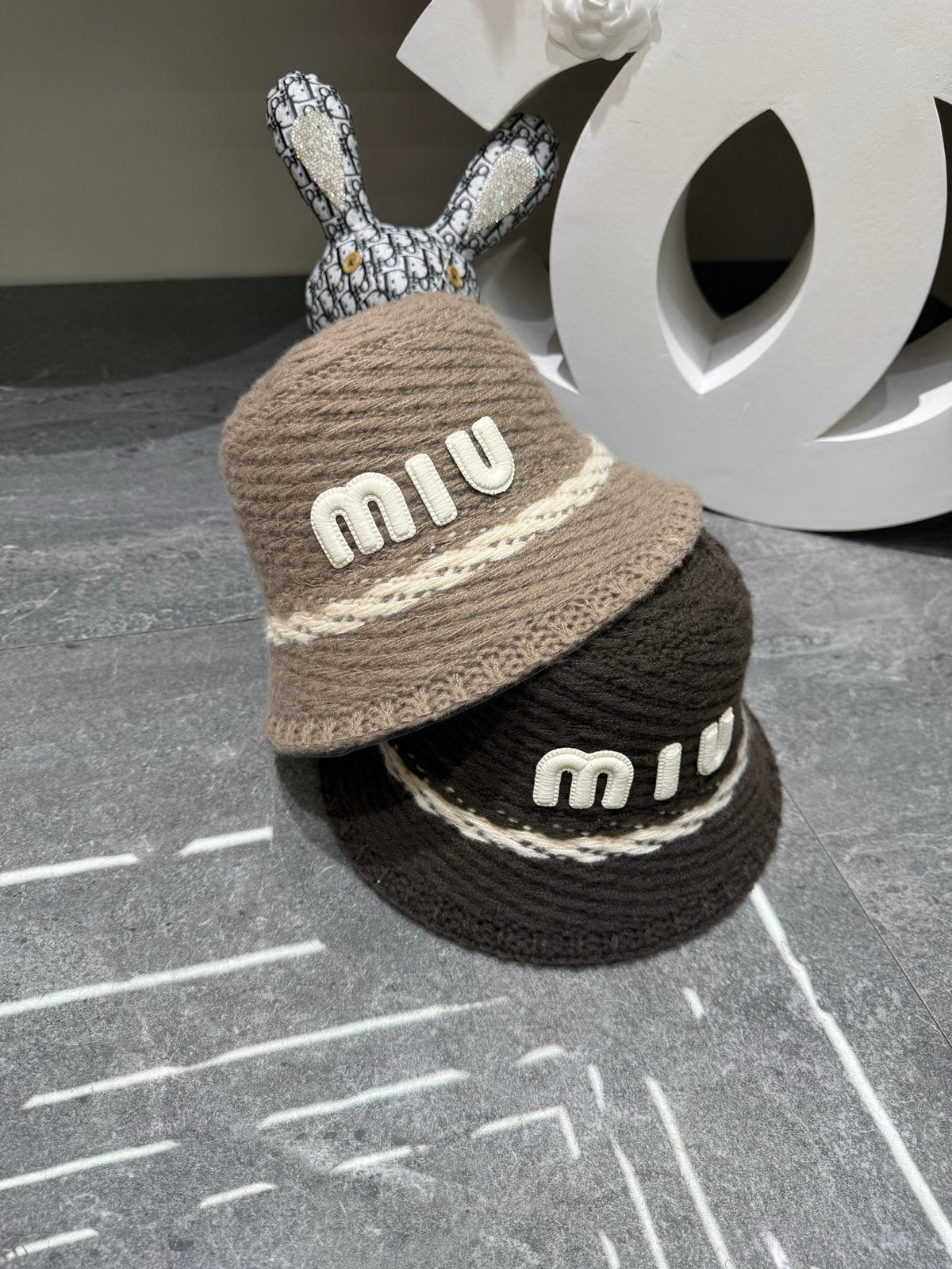 Miu Miu Knitted Bucket Hat