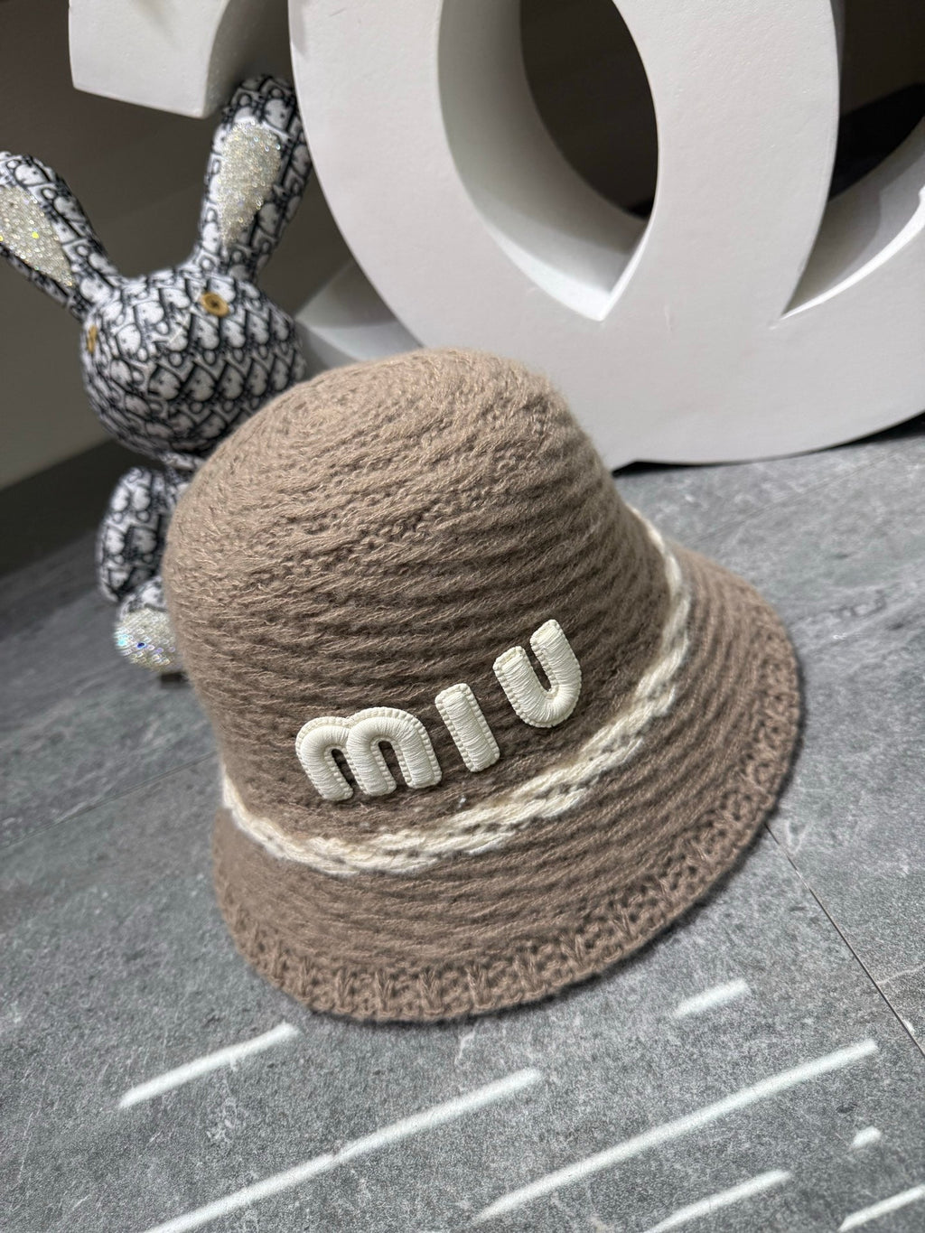 Miu Miu Knitted Bucket Hat