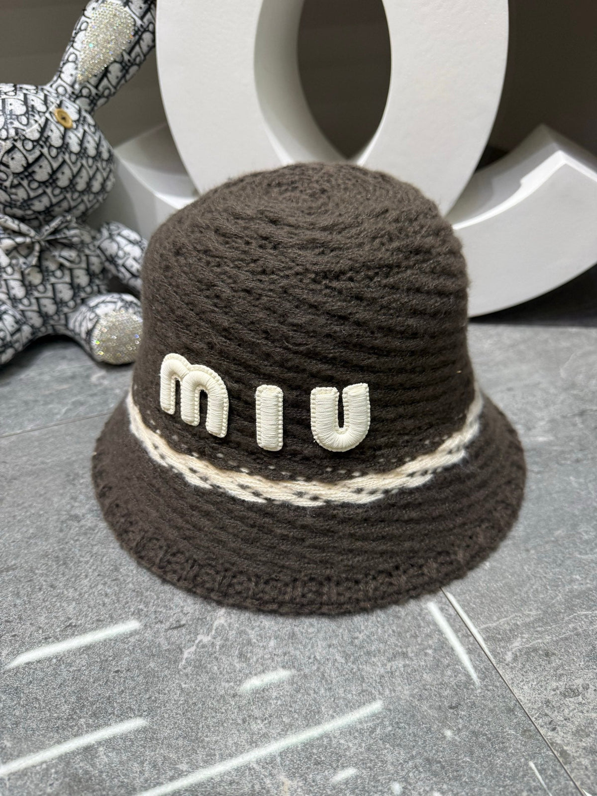 Miu Miu Knitted Bucket Hat