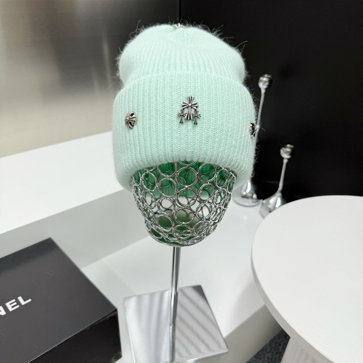 Chrome Hearts Rabbit Fur Beanie