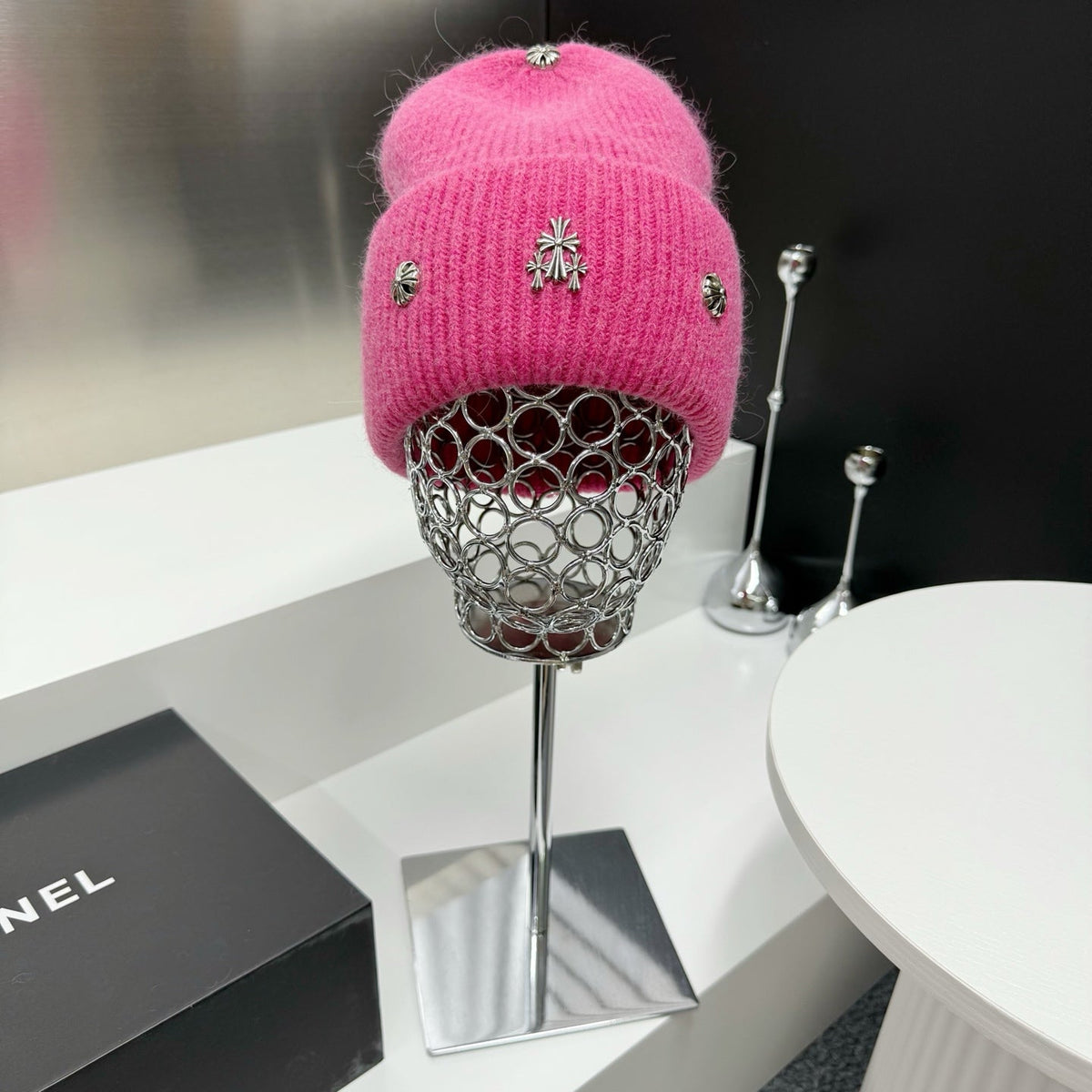 Chrome Hearts Rabbit Fur Beanie