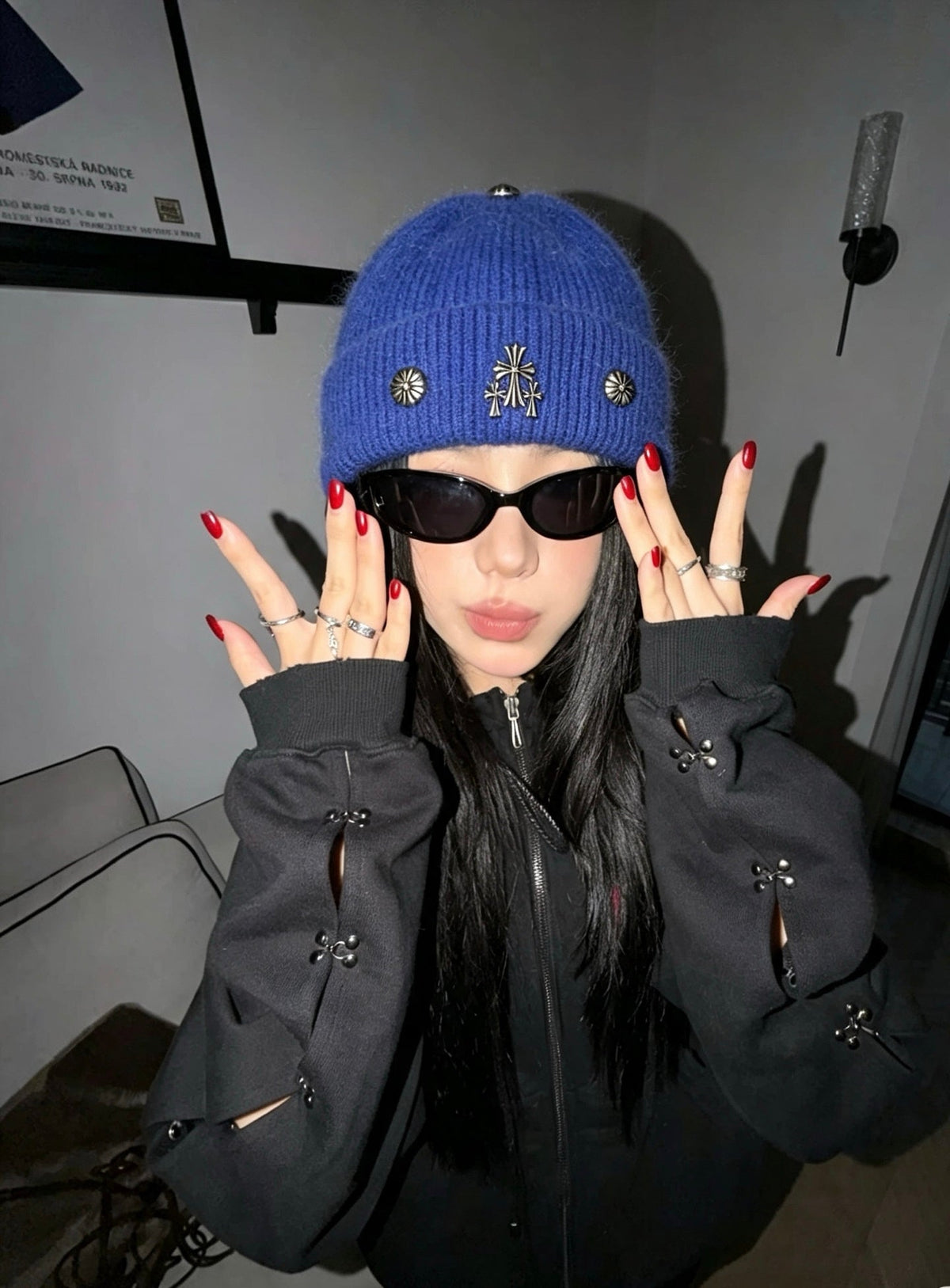 Chrome Hearts Rabbit Fur Beanie