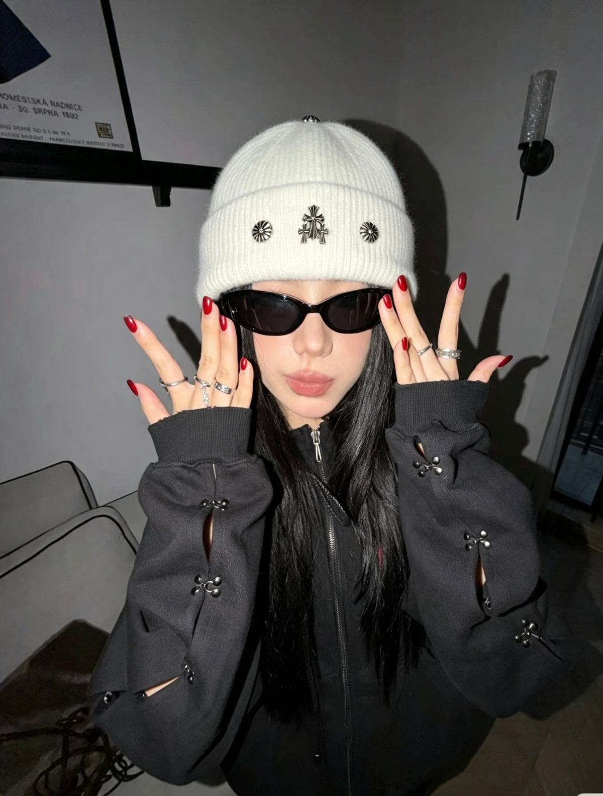 Chrome Hearts Rabbit Fur Beanie