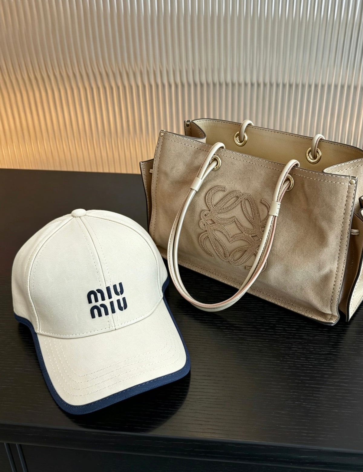 Miu Miu Color-Block Baseball Cap