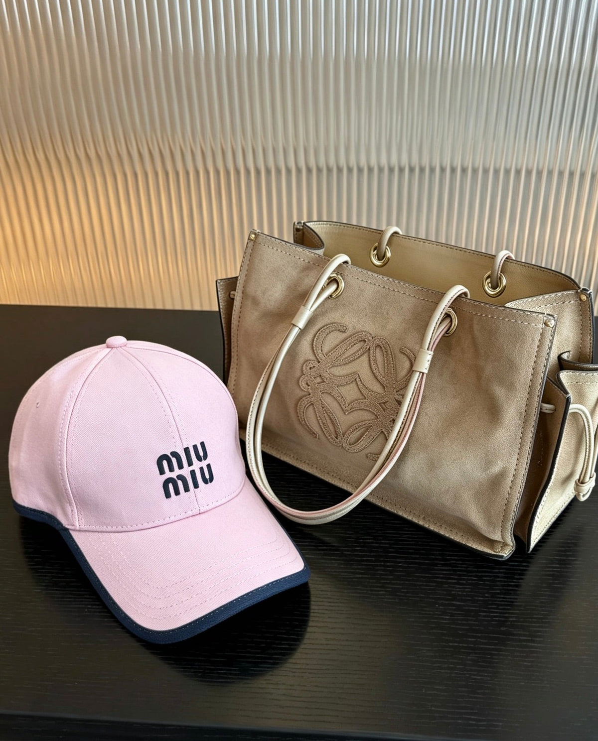 Miu Miu Color-Block Baseball Cap