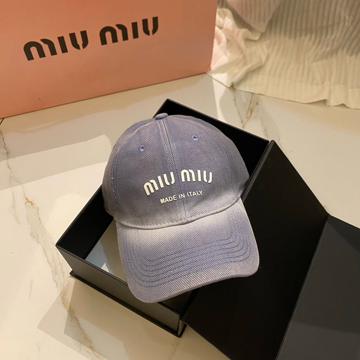 Miu Miu Gradient Washed Baseball Cap