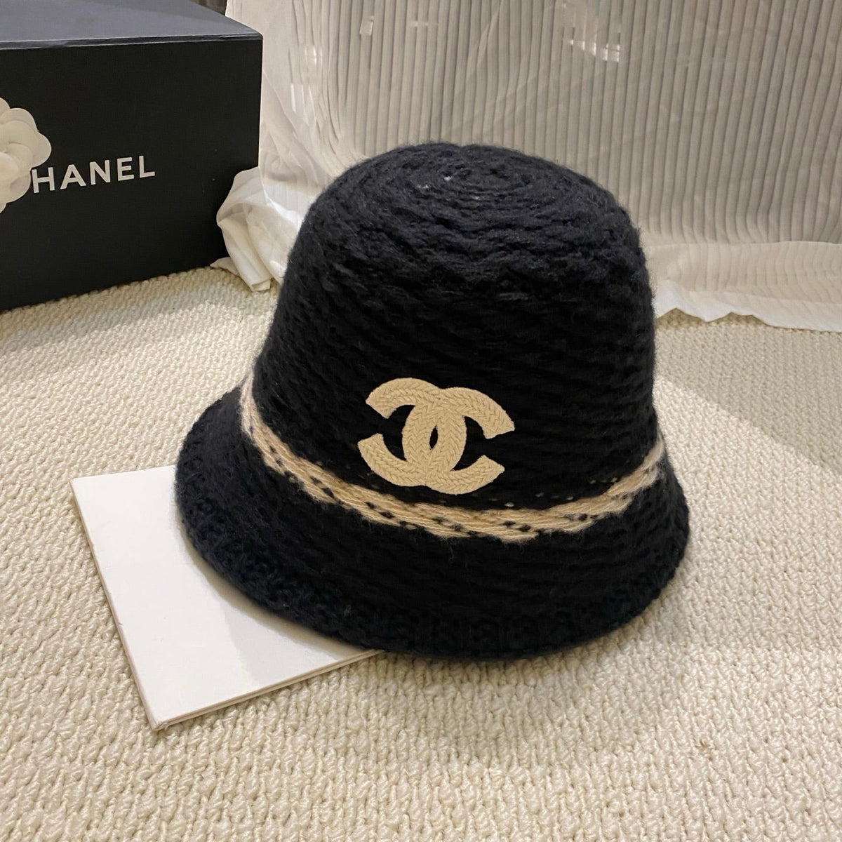 Chanel Knitted Bucket Hat