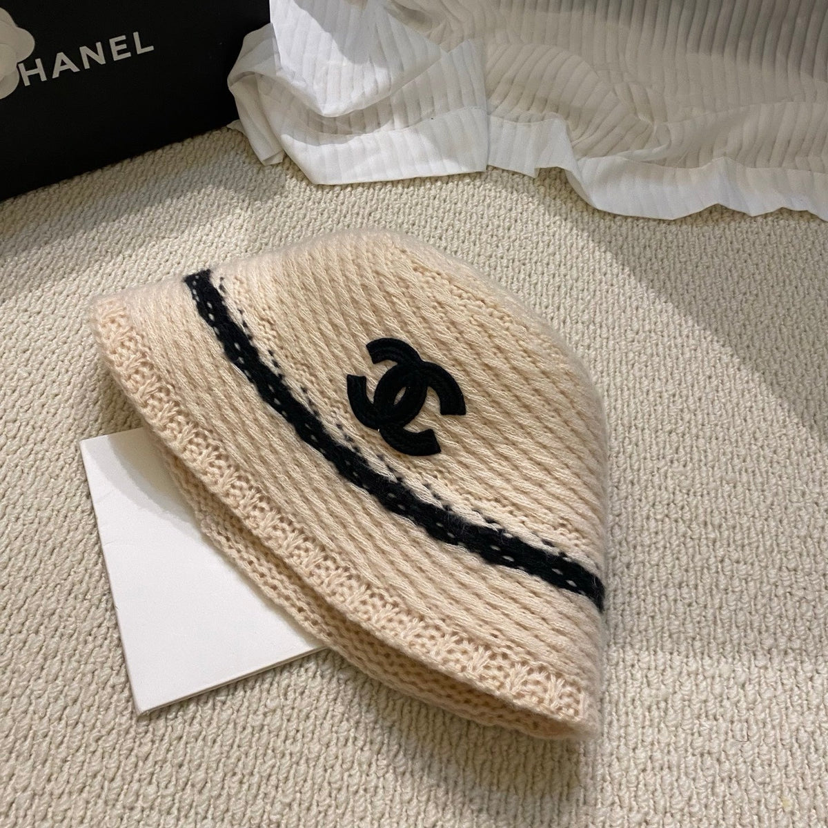 Chanel Knitted Bucket Hat
