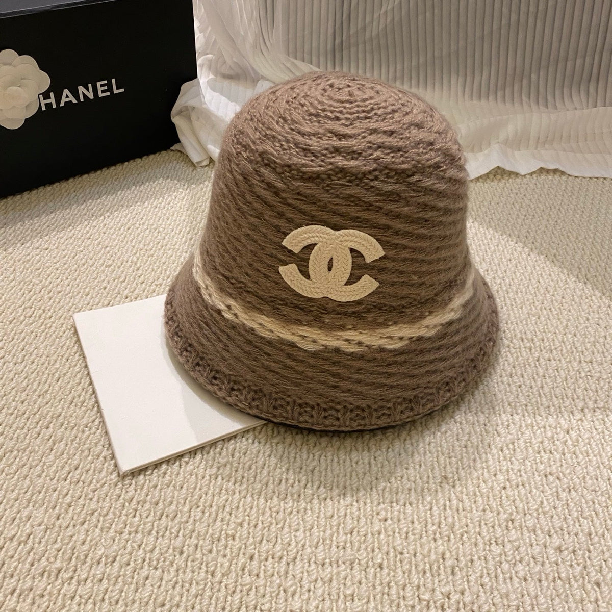 Chanel Knitted Bucket Hat