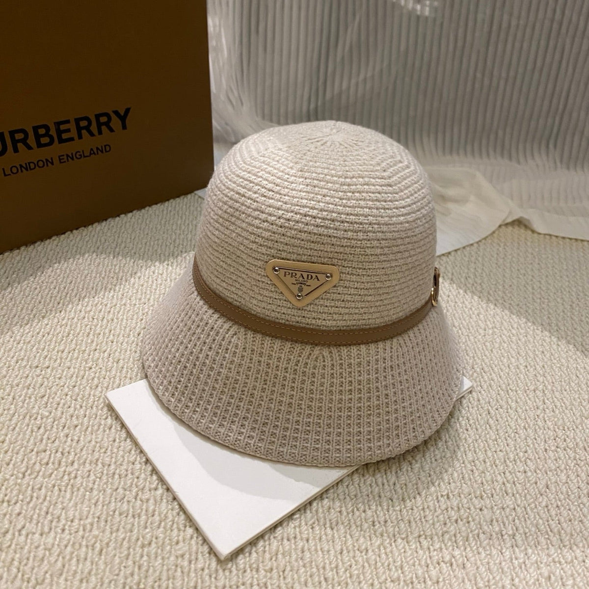 Prada Knitted Bucket Hat