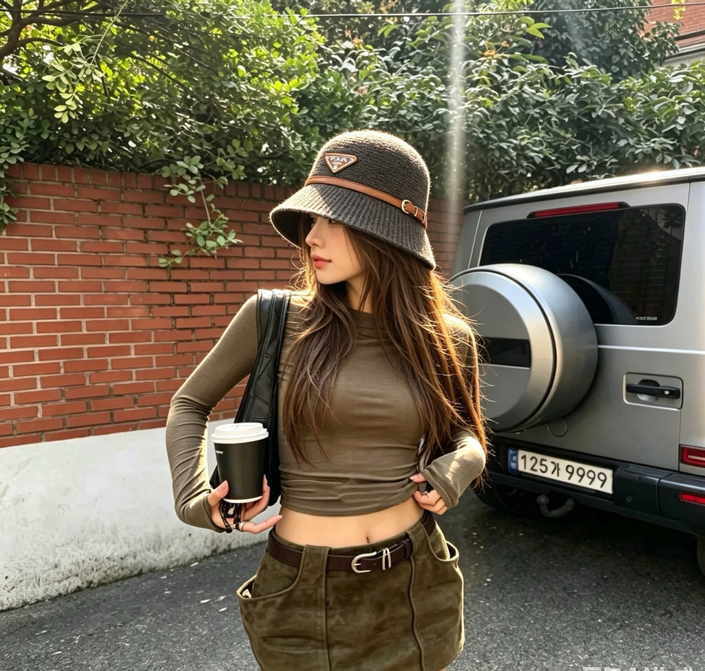 Prada Knitted Bucket Hat