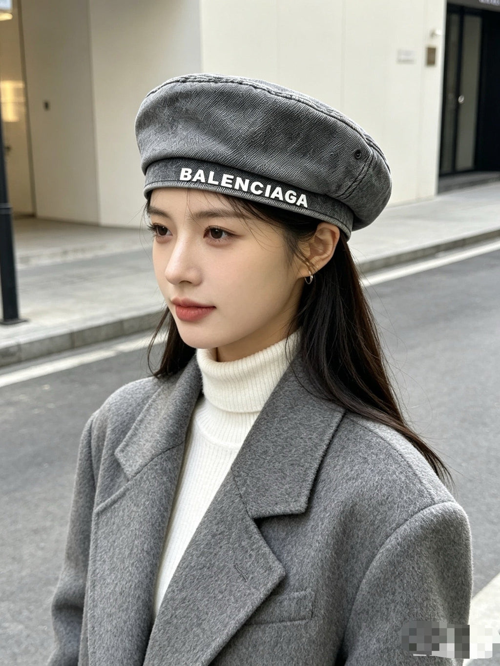 Balenciaga Denim Beret