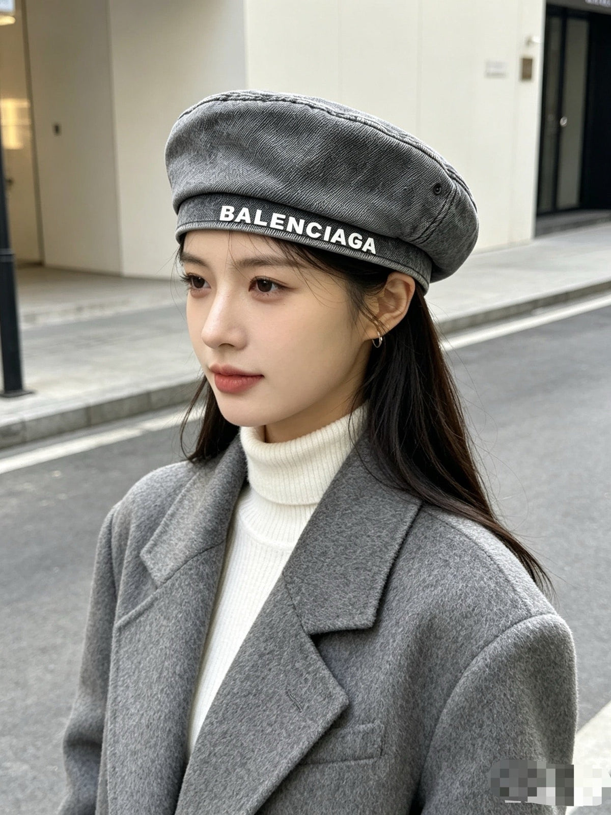 Balenciaga Denim Beret