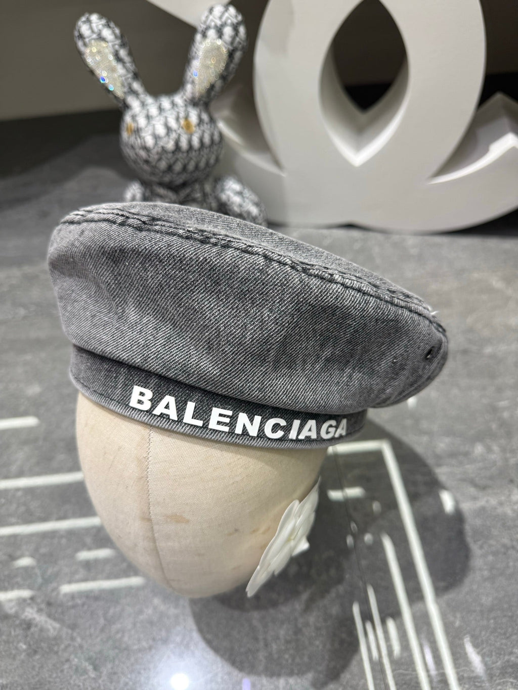 Balenciaga Denim Beret